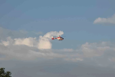 Hamile kadın ambulans helikopter ile Van’a getirildi
