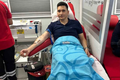 Çermik Kaymakamı Karataş kan bağışında bulundu
