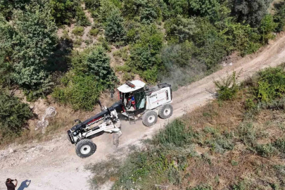 Bozdoğan Belediyesi’nden Örencik’te bahçe yolu çalışması
