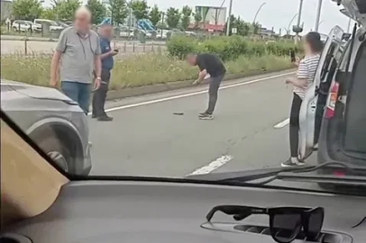 Rize’de yol ortasında tabanca bulundu
