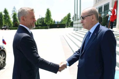 Cumhurbaşkanı Erdoğan, Slovakya Cumhurbaşkanı Pellegrini ile görüştü
