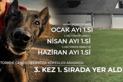 Narkotik köpeği ‘Jardi’ üçüncü kez zirvede
