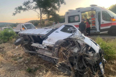 Bigadiç’te kamyonet şarampole uçtu: 1 yaralı
