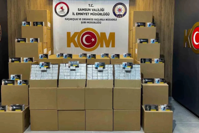 Kaçak makaron operasyonunda 1 milyon 350 bin adet ele geçirildi
