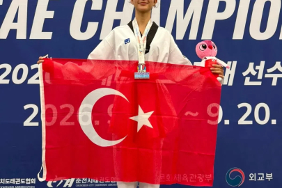 Milli tekvandocu Serpil Melek Tüfekçi’den Güney Kore’de bronz madalya