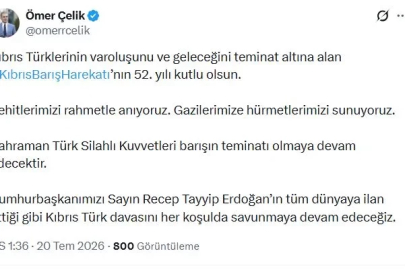 AK Parti'li Çelik: Kıbrıs Türk davasını her koşulda savunmaya devam edeceğiz