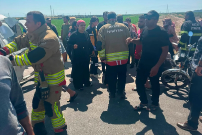 Tarım işçilerini taşıyan minibüs devrildi: 5 yaralı