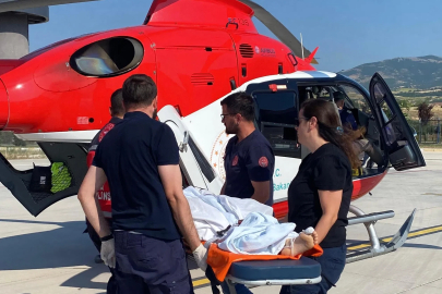 Ambulans helikopter, 14 yaşındaki hasta için havalandı