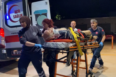 Bursa'da devrilen traktörün sürücüsü ağır yaralandı 