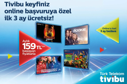 Tivibu’dan yeni müşterilere özel ilk 3 ay ücretsiz eğlence paketi