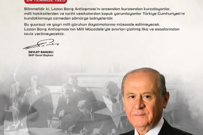Bahçeli'den 'Lozan' mesajı