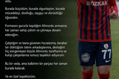 Altınordu'da çifte veda