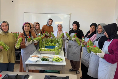 Midyatlı kadınlar, coğrafi işaretli acurun turşusunu kuruyor
