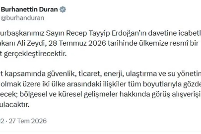 Irak Başbakanı Zeydi, Türkiye'ye gelecek