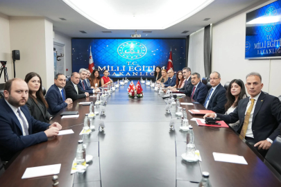 Bakan Tekin, Gürcistan Eğitim, Bilim ve Gençlik Bakanı Mikanadze ile bir araya geldi