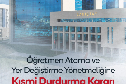 Eğitim-Bir-Sen’in açtığı davada Danıştay’dan kısmi yürütmeyi durdurma kararı
