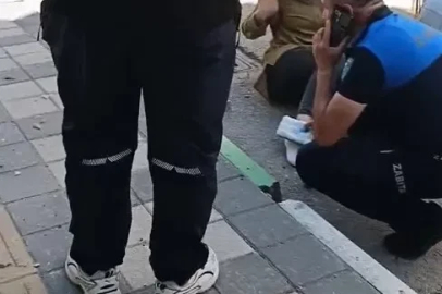 2'nci kat balkonundan kopan beton parçası, yoldan geçen kadının ayağına düştü