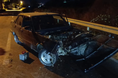 Bursa'da ağaca çarpan otomobilin sürücüsü yaralandı