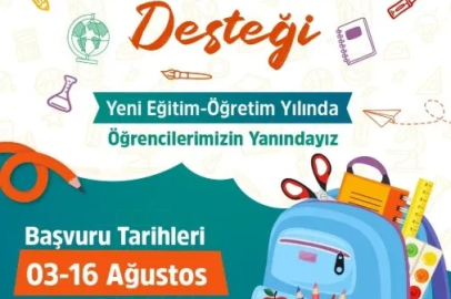 Bursa Büyükşehir Belediyesi’nden öğrencilere kırtasiye desteği