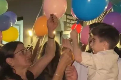 Dubai’deki tedavisi tamamlanan DMD hastası Kuzey’e ‘balonlu’ doğum günü sürprizi
