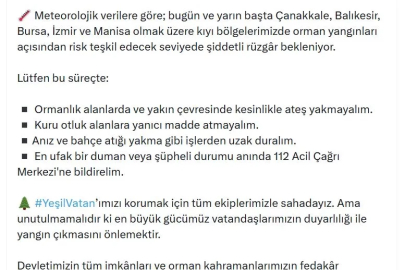 Bakan Yumaklı'dan orman yangınlarına karşı uyarı