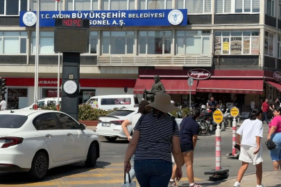 Aydın'da termometreler 40 dereceyi gösterdi