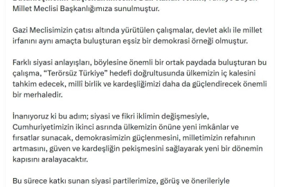 TBMM Başkanı Kurtulmuş: Bu adım, yeni bir dönemin kapısını aralayacak