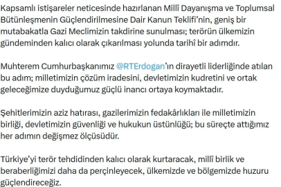 Bakan Çiftçi: Terörsüz Türkiye hedefinden dönüş yoktur