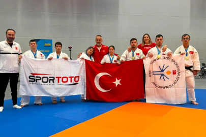 Özel Sporcular Down Judo Milli Takımı, İsveç'te 7 madalya kazandı