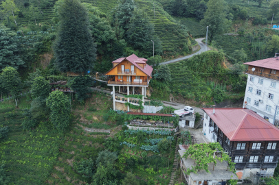 Rize'de yol üstüne villa