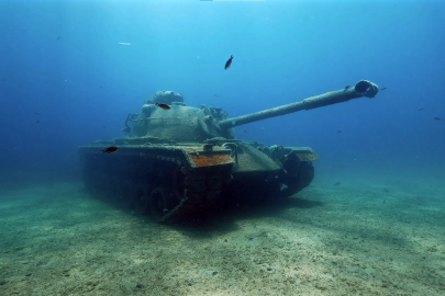 Saros Körfezi'ndeki tank batığı, dalış tutkunlarının gözdesi oldu