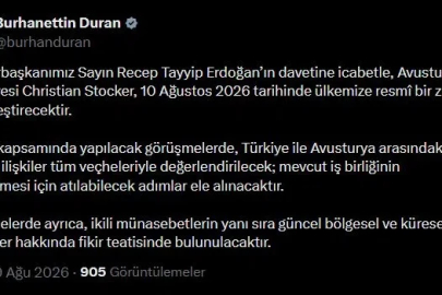 Avusturya Şansölyesi Christian Stocker, Türkiye'ye geliyor