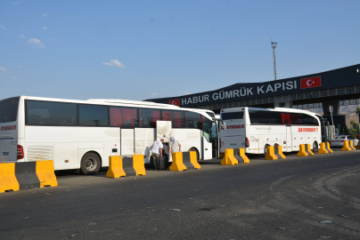 'Filistin Konvoyu', Habur Sınır Kapısı’ndan Irak’a geçti