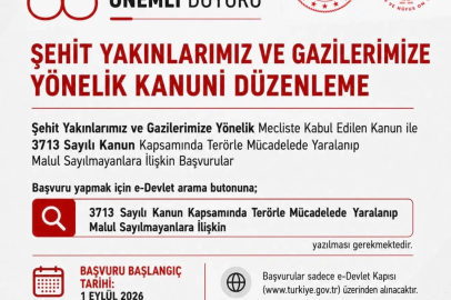 Bakan Göktaş: Terörle mücadelede malul sayılmayan vatandaşların başvuruları 1 Eylül’de başlıyor