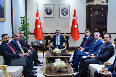 Cevdet Yılmaz, Irak Federal Yolsuzlukla Mücadele Komisyonu Başkanı Lami'yi kabul etti