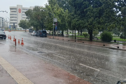 Samsun’da kuvvetli yağış etkili oldu