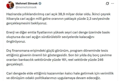 Bakan Şimşek: Verimlilik ve dönüşüm odaklı politikalarımızı uygulamaya devam edeceğiz