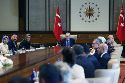 Cumhurbaşkanı Erdoğan, şehit ailelerini kabul etti