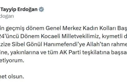 Cumhurbaşkanı Erdoğan'dan AK Parti'li Gönül için taziye mesajı