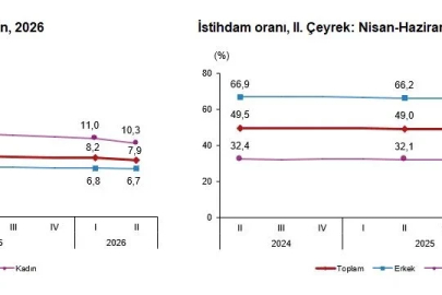 TÜİK: Yılın ikinci çeyreğinde işsizlik oranı yüzde 0,3 azaldı