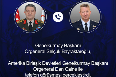 Genelkurmay Başkanı Orgeneral Bayraktaroğlu, ABD'li mevkidaşı Caine ile görüştü