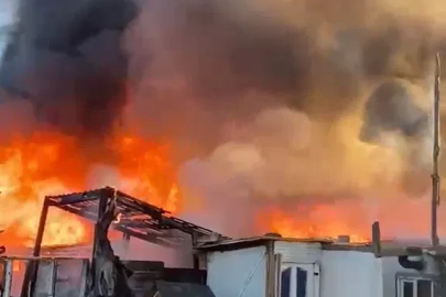 Çiftlikte çıkan yangın söndürüldü 