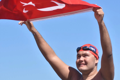 Otizmli rekortmen yüzücü Tuna Tunca’nın yeni hedefi Catalina Kanalı