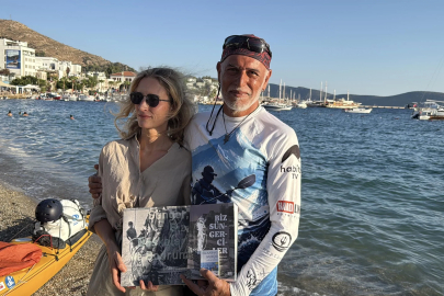 İstanbul’dan kanoyla çıktığı Türkiye yolculuğunda 83 gün sonra Bodrum’a ulaştı