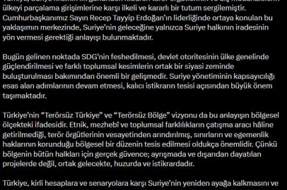 İletişim Başkanı Duran: Türkiye, Suriye’ye desteğini sürdürecek
