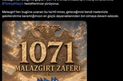 Cumhurbaşkanı Yardımcısı Yılmaz'dan 'Malazgirt Zaferi' mesajı
