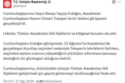 Cumhurbaşkanı Erdoğan, Kazakistan Cumhurbaşkanı Tokayev ile görüştü