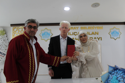   Golbol oynarken tanışan görme engelli çiftin arkadaşlıkları, evlilikle taçlandı