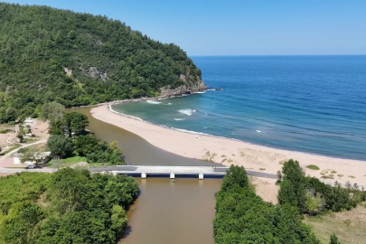 Göçkündemirci Plajı dronla görüntülendi