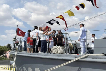  'TCG Enez' gemisi, Tekirdağ'da ziyarete açıldı